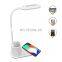 QI Wireless Charger LED Desk Lamp USB Table Lamp with Fast Wireless Charger 10w