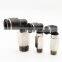 MPLL Series L-type extension two way air push in fitting tracheal solenoid valve plug