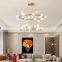 Nordic Modern Creative Glass Ball Chandelier Golden Pendant Light LED Hotel Pendant Light