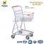 US style shopping cart with swivel PU/PP wheels