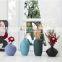 Trending Home Decor Floreros Nordic Vase Frosted Purple Blue Black Ceramic Vase For Scandi Furniture Home Decor