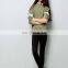 Custom design Wholesale Price Fitness Cotton Cropped Top Striped Hoodies Women's Hoodies & Sweatshirts