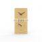 Modern Design Natural Eco Friendly Bamboo Tide And Singing Bowl Analog Wall Clock