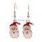 Christmas Drop Dangle Earrings Glitter Christmas Earrings