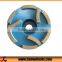 Dia.4" HTC machine abrasive diamond grinding cup wheel for milling concrete