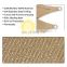 Sun Shade Sail Rectangle UV Block Sunshade Sail with PE Rope for Patio Backyard Garden 2.5Mx3M Sand Color