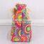 Custom Flower Pattern Beach Bag Cotton Canvas Beach Bag With Rope Handle