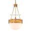 Wholesale modern brass decorative chandelier LED glass dining hanging lamps