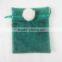 Rose Jacquard Wine Red Organza Jewelry Pouches for Packing Ornaments/watch/mobile phone