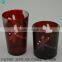 candle jars glass wine color Flameless Glass Jar Candle
