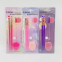 Portable 4-Piece Full Set Synthetic Hair Cosmetic Brushes Free Sample Concealer Eye Shadow Lip Eyelash Roll Thumb Powder Puff