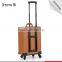 Hot product!Makeup artist trolley makeup organizer case with beautiful mirror