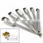 Manufacturer high quality stainless steel square head measuring spoons set of 6 coffee measuring spoon set