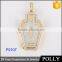 Popular hip hop style pendant 925 sterling silver pendant for young men