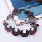 The Latest European And American Bohemian Necklace Ancient Silver Inlaid Turquoise Horn Design Collar