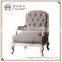 Hangzhou furniture living room French button tufted high back accent chair