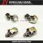 Jinyu custom gold metal skull beads jewelry,galvanized skull beads