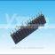 Dongguan manufacturer 2.54mm pitch single layer row straight round female header connector