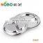 3 compartments round stainless steel food divider plate