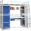 Dormitory soft metal bunk bed with wardrobe and desk                        
                                                Quality Choice