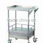 Stainless Steel medical hospital trolley Price