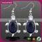 China Wholesale Market Tortoise Tiger Eye Stone Hook Earring