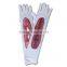 white halloween costume long arm gloves LG-027