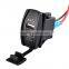New Waterproof Dc 12v - 24v Input USB 2 Port Car Charger SV019603
