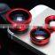 camera lens collection ( Macro / 0.67X degree Wide angle / 180 degree Fisheye) for mobile phone