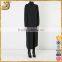 Grey long cashmere women sweater cardigan