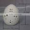 Egg shape ceramic candle holder with reflection