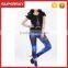 B422 Women sexy print digital high waist leggings skinny show thin stretchy pants yoga gym legging