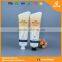 shaped sealing tail cosmetic packaging tube for hair care with octagonal cap
