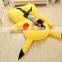 Newest Design Japan Stuffed Giant Pikachu Plush Bed Mattress With Memory Foam Sleepsuit Pokemon go Airbed Pikachu Mattress Sofa