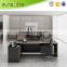 Alibaba Modern Fashionable Office Boss Table, Modern Furniture Office Desk With Aluminum Back Board                        
                                                Quality Choice
