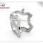 Apple Shape High Quality 30mm floating locket Pendant Magnetic 316L Stainless steel sparkle charms wholesaler clear stone