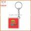 39"Custom Logo Promos Gifts Square Metal Tape Measure Key Tag Keychain