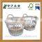 FSC chinese manufacture custom white wicker basket