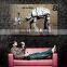 Digital printing banksy canvas art painting