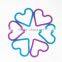 Lovely candy colors bow tie elastic ponytail holder hair tie