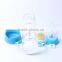 180ml straight shape personalized BPA free glass baby feeding bottle with nipple logo decal borosilicate glass milk bottle