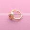 >>>2016 YIWU T&J Women Fashion European Style Rings Gold Plated Eyes Rhinestone Crystal Fox Tail Flower Finger Rings for Lady/
