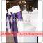 Silver 6"X108" Satin Chair Cover Sashes Bow for Wedding Venue Decoration