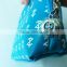 Hot selling economic cosmetic bag blue shiny pu