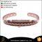 Factory directly top quality pure cooper jewelry brass bracelet energy health bio magnetic bangle energy bangle for women