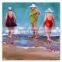 Wall Art Decoration Canvas Beach Women Oil Painting