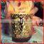 antique champange gold mercury glass votive