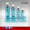 wholesale acrylic bottle blue color 15ml 30ml 50ml 80ml 120ml capacity bottles cosmetic drum bottles round cosmetic bottle