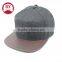 100% cotton 5 Panel Cap/ Plain adjustable 5 Panel Cap /leather brim snapback cap