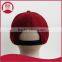 flat brim custom applique red snapback cap